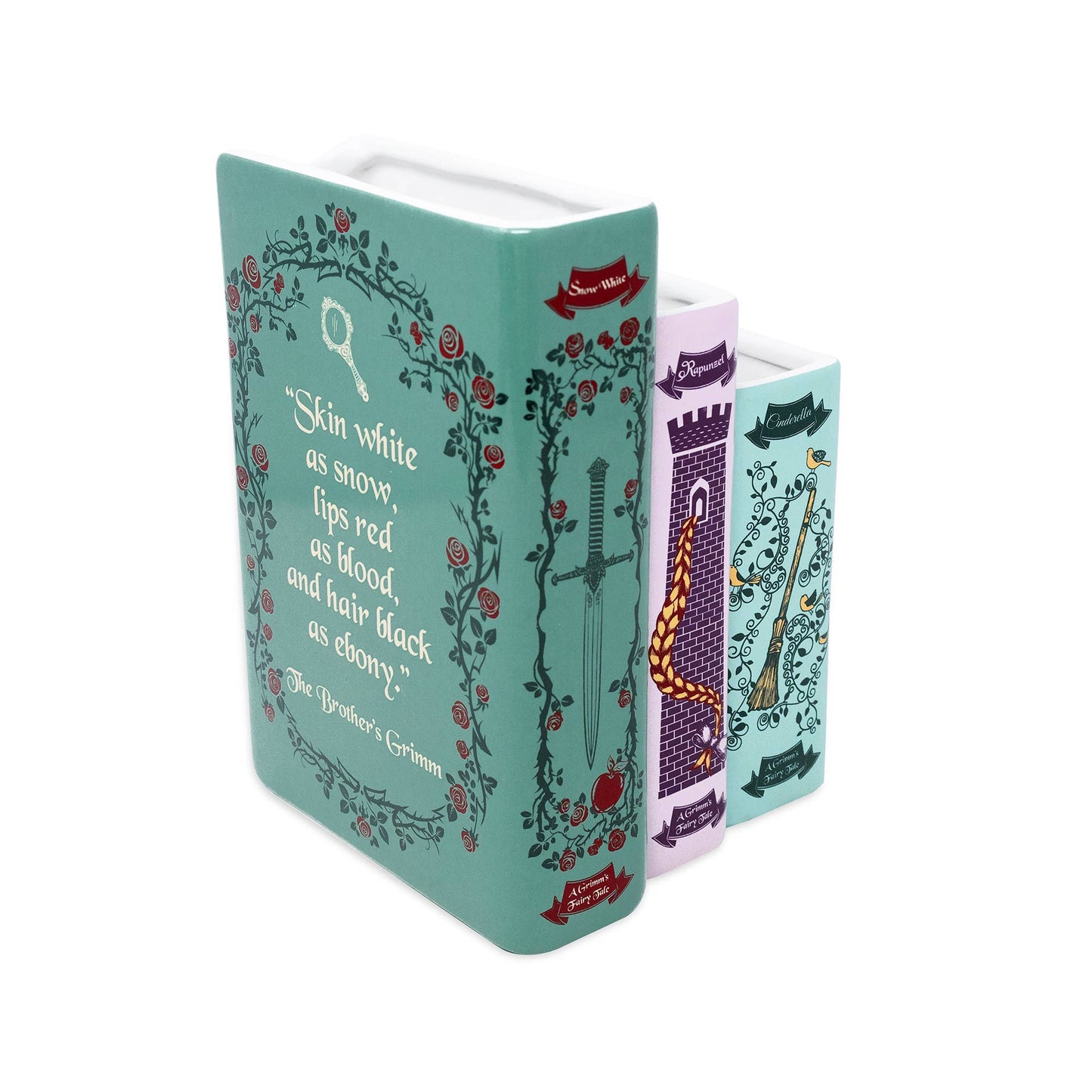 Triple Book Vase - Grimm's Fairy Tales
