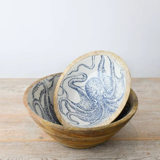 Enamel Octopus Bowl 23 CM