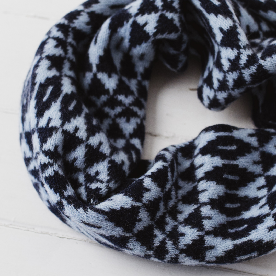 Mirror Lambswool Knitted Snood/ Cowl