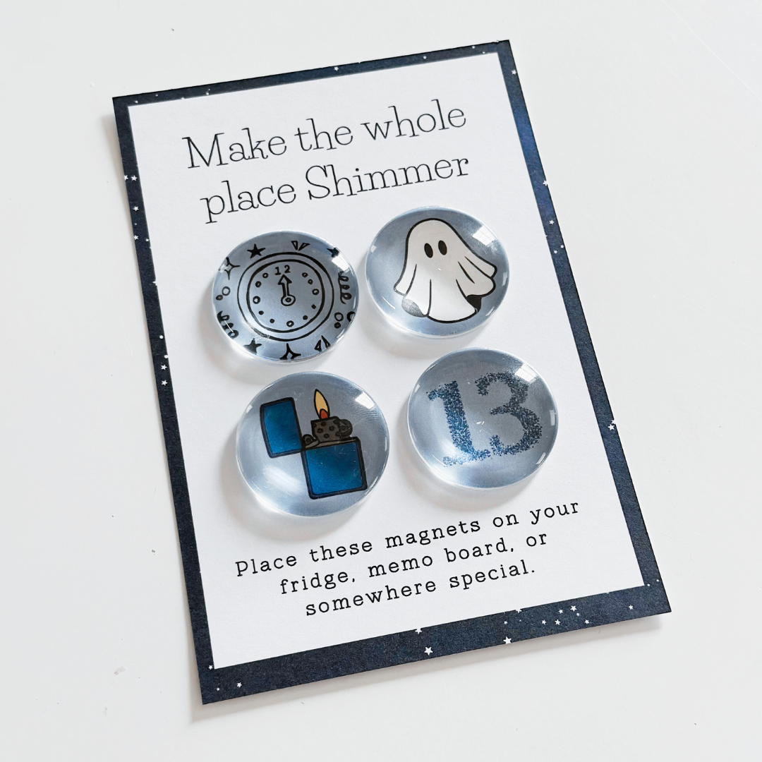 Make The Whole Place Shimmer - Glass Magnet Set