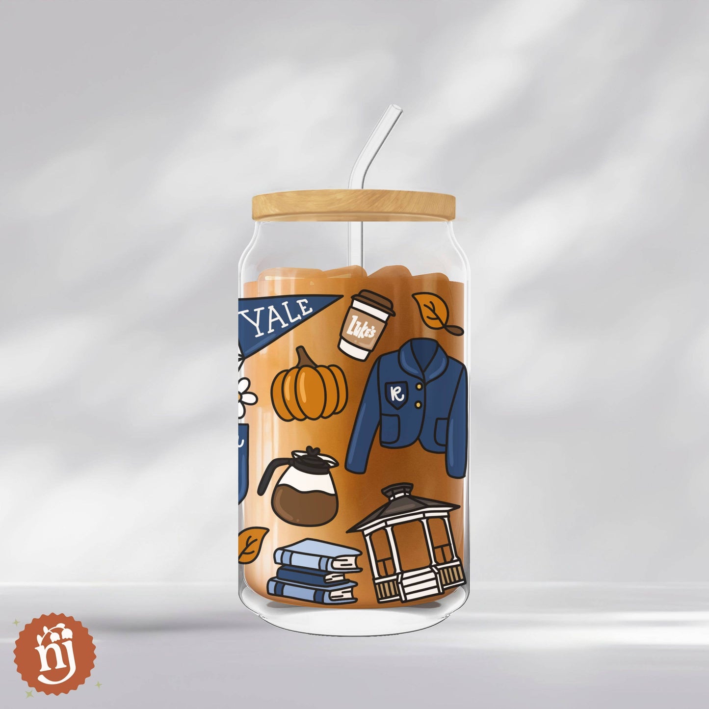 PREORDER - Gilmore Girls Inspired Back to Chilton Glass Can Tumbler - 16 Oz