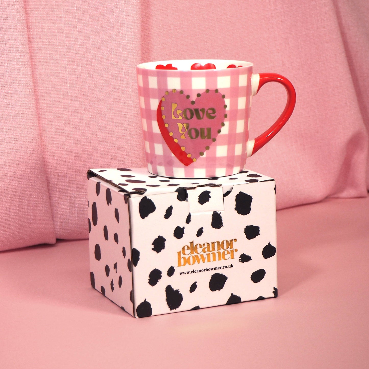 Eleanor Bowmer Love You Heart Mug