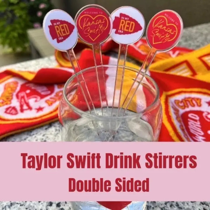 Set of 20 Taylor Swift Inspired Stirrers in Various Designs