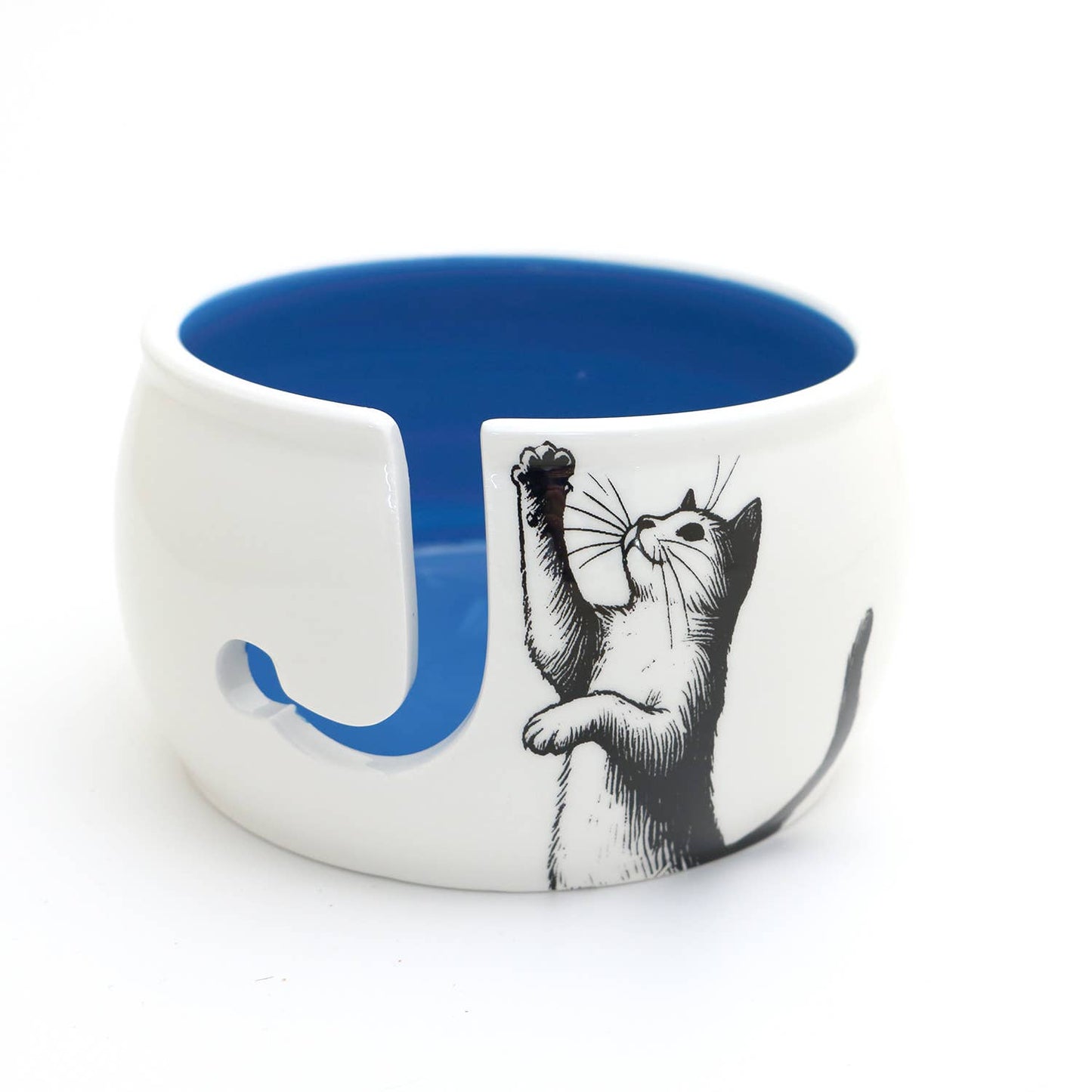 Cat Paw yarn bowl, cat yarn bowl, crochet and knitting gifts