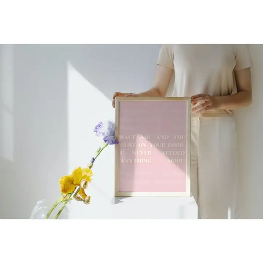 August - Taylor Swift August Folklore Poster Singer Print - A4