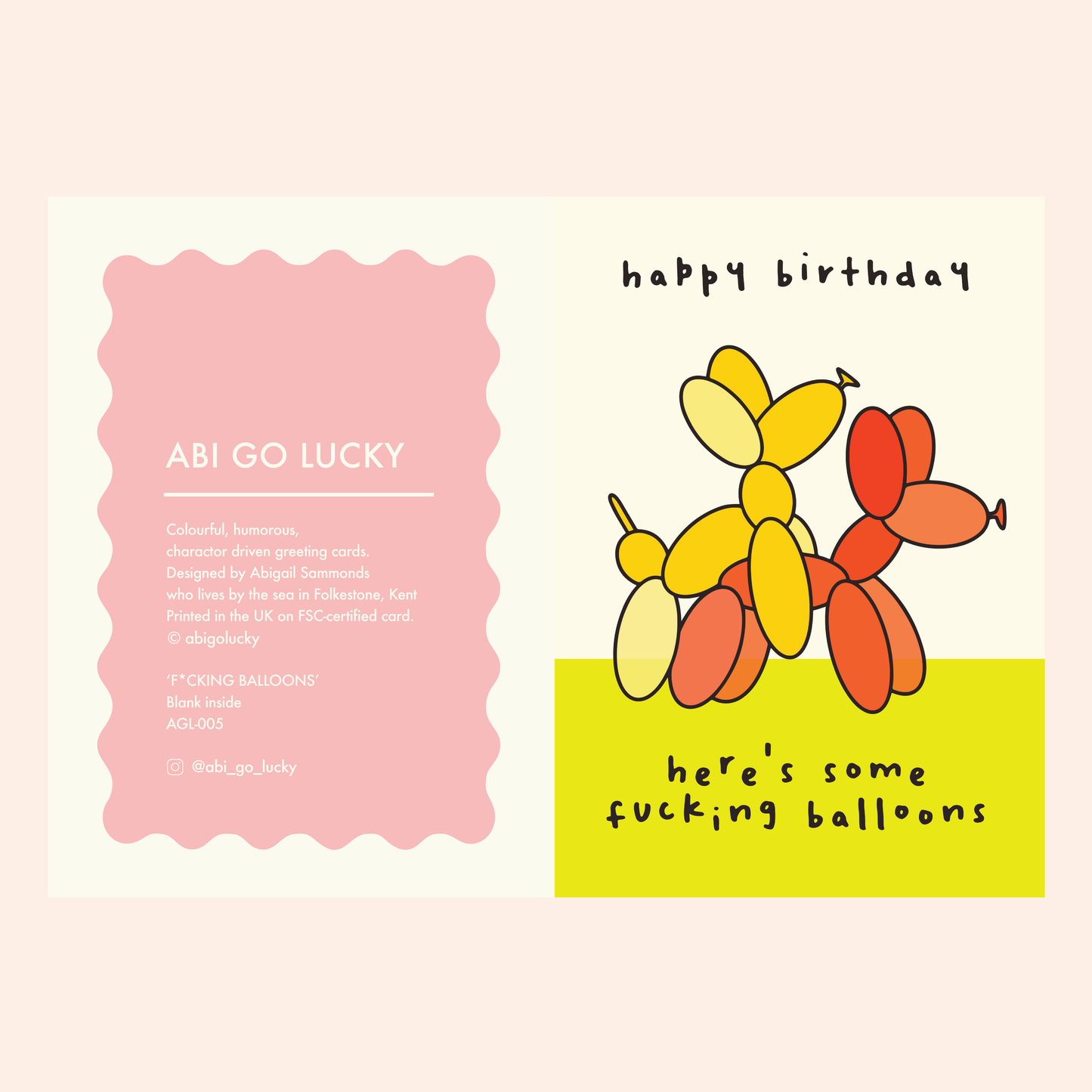 F*CKING BALLOONS - FUNNY BIRTHDAY CARD