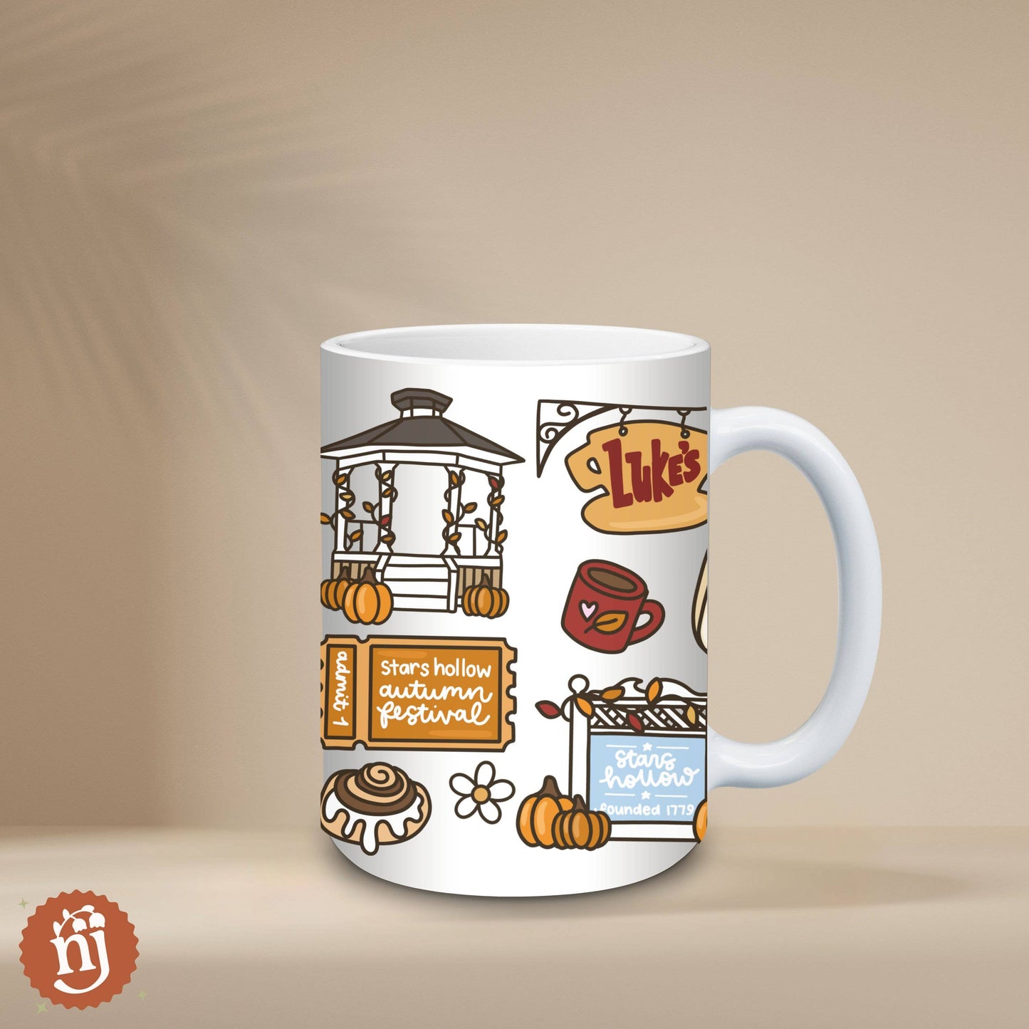 Gilmore Girls Autumn in Stars Hollow Ceramic Mug - 15oz