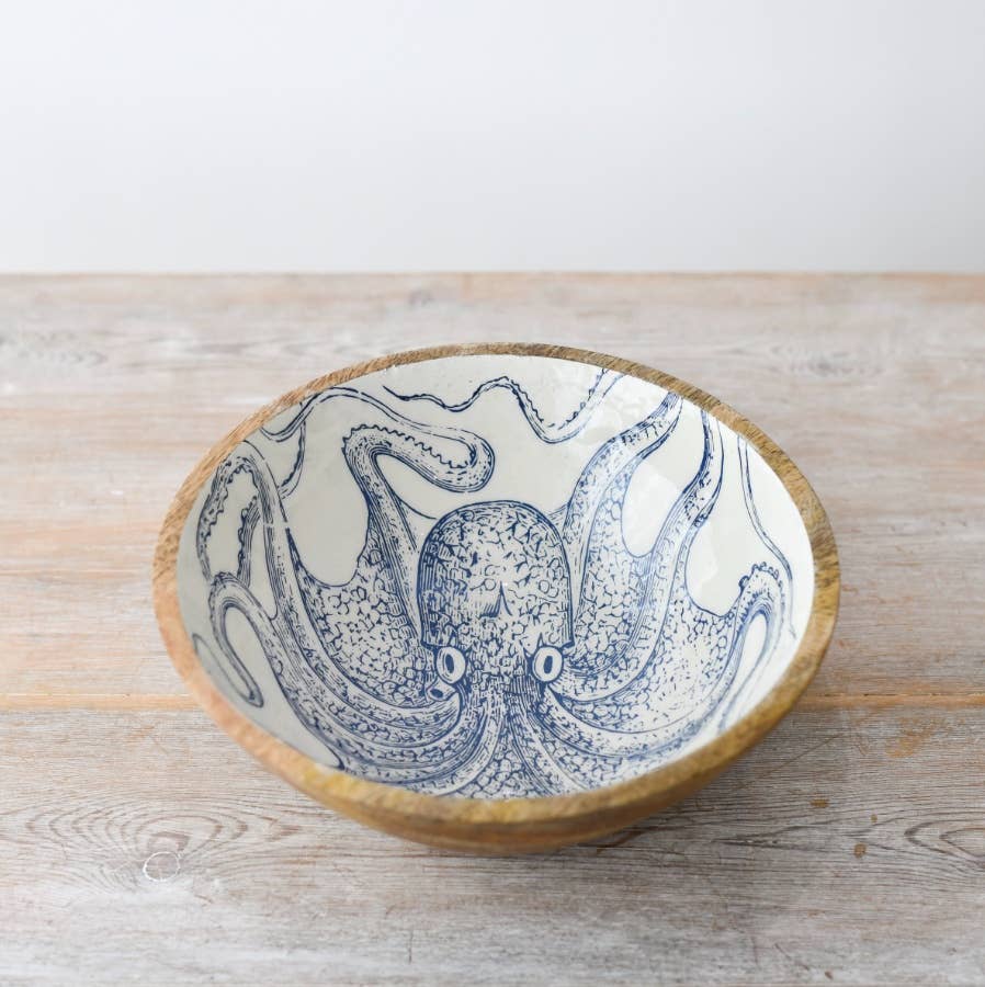 Enamel Octopus Bowl 23 CM