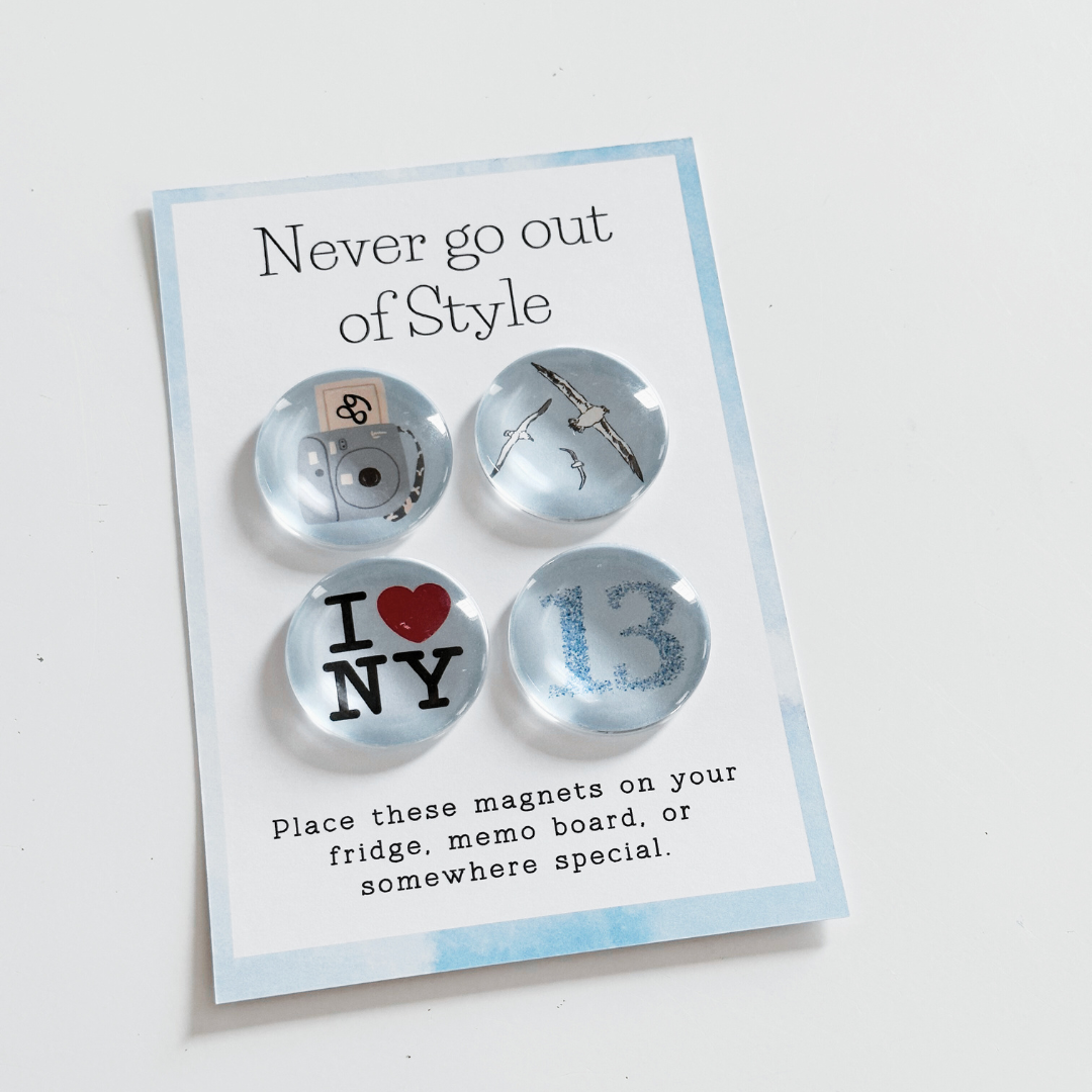 Never Go Out of Style Era - Glass Magnet Set