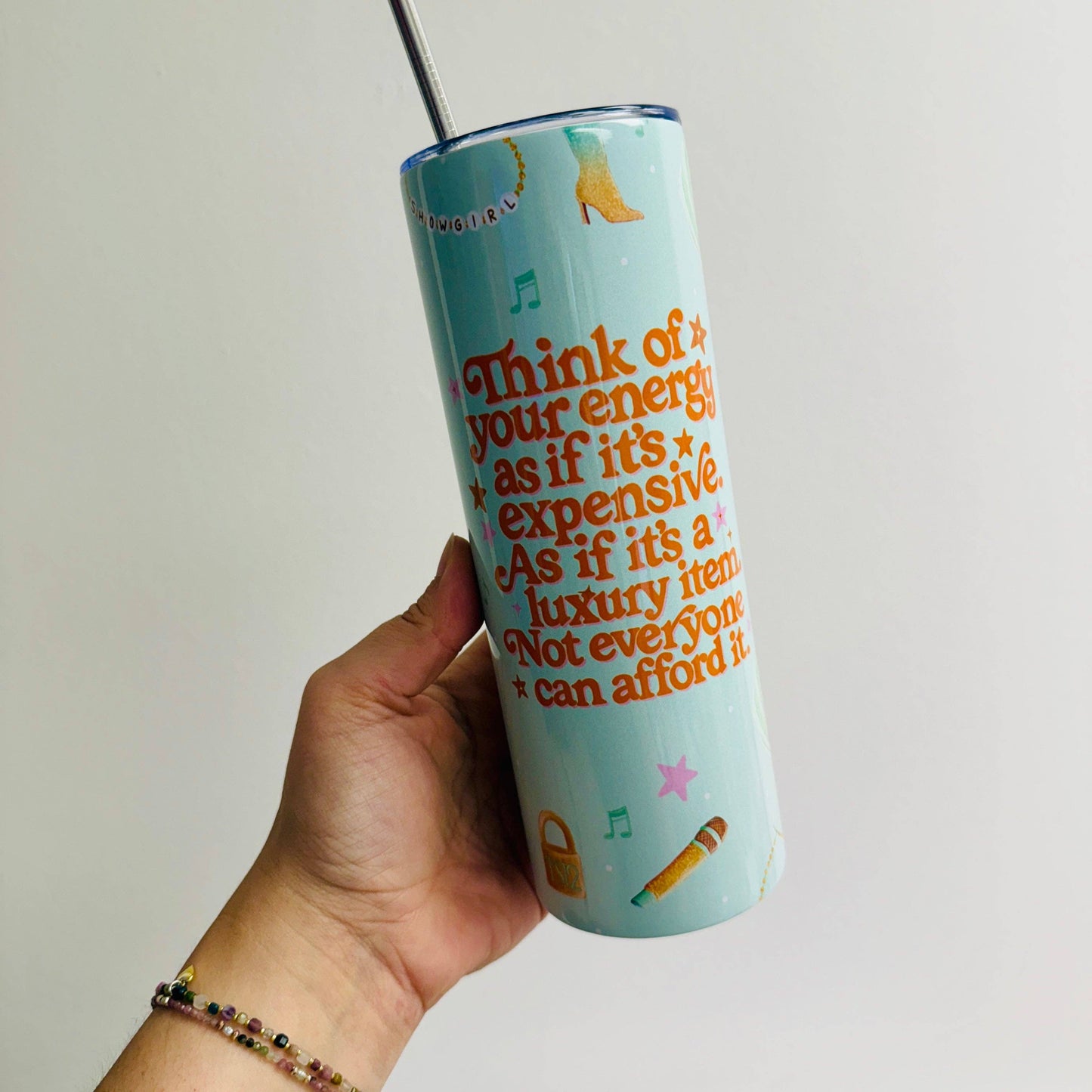 20 oz Skinny Tumbler, Your Energy Is Expensive ❤️🔥