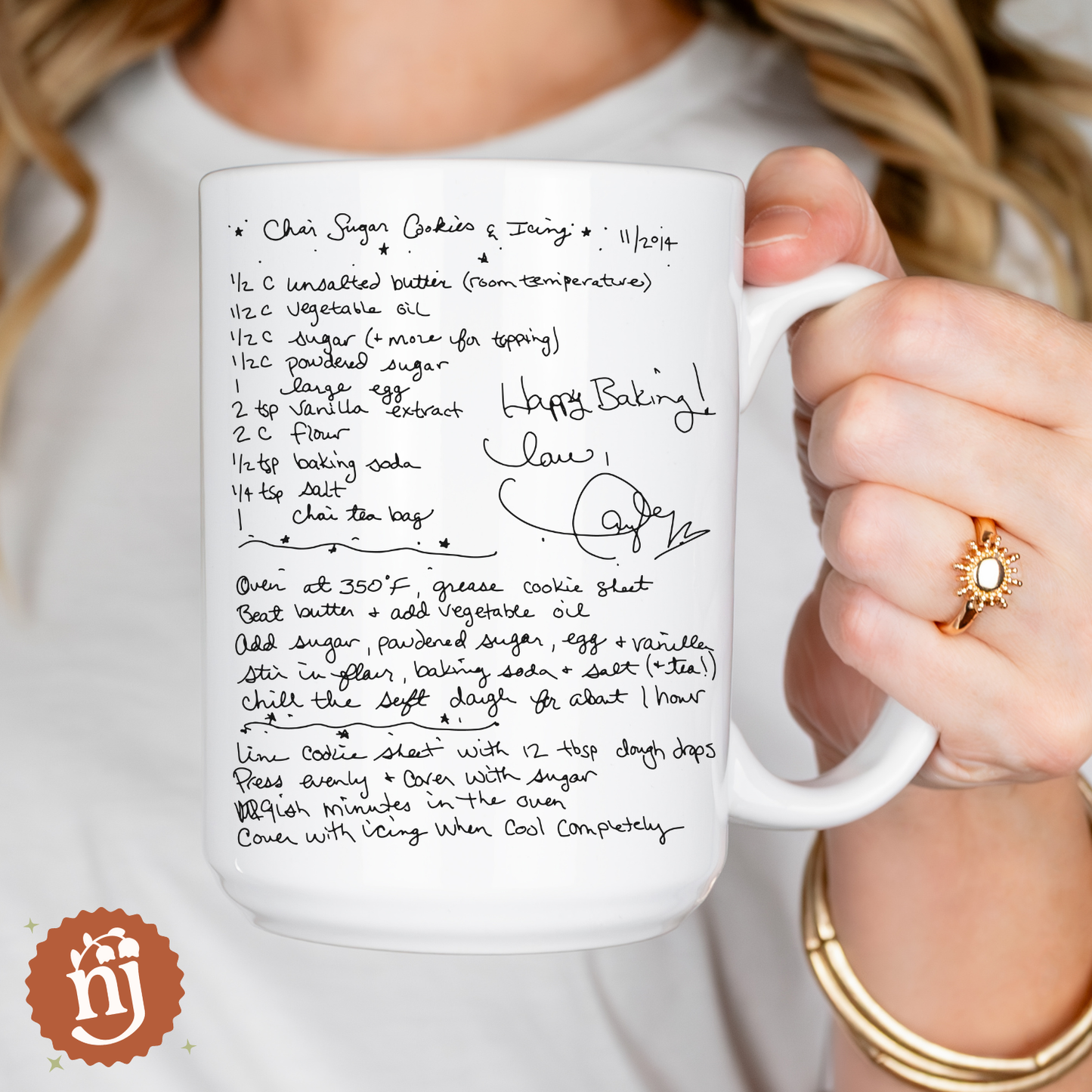 Taylor's Chai Sugar Cookies & Icing Recipe Ceramic Mug - 15oz