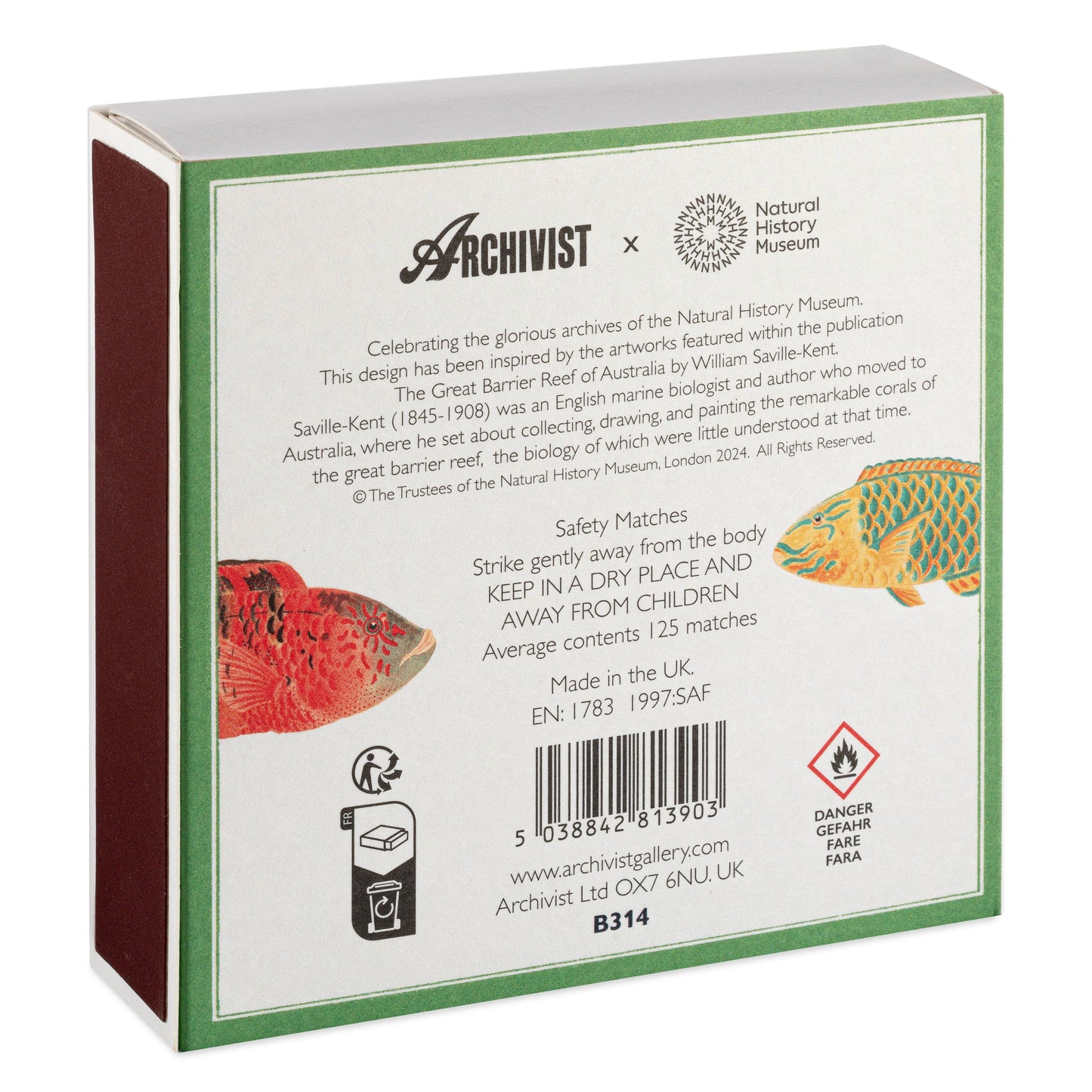 Fish - Square Matchbox