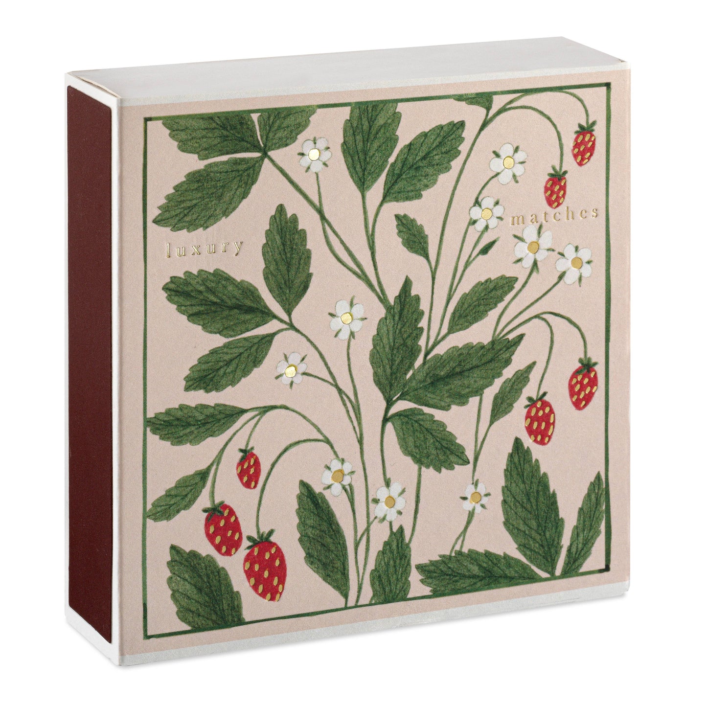 Strawberry Patch - Square Matchbox