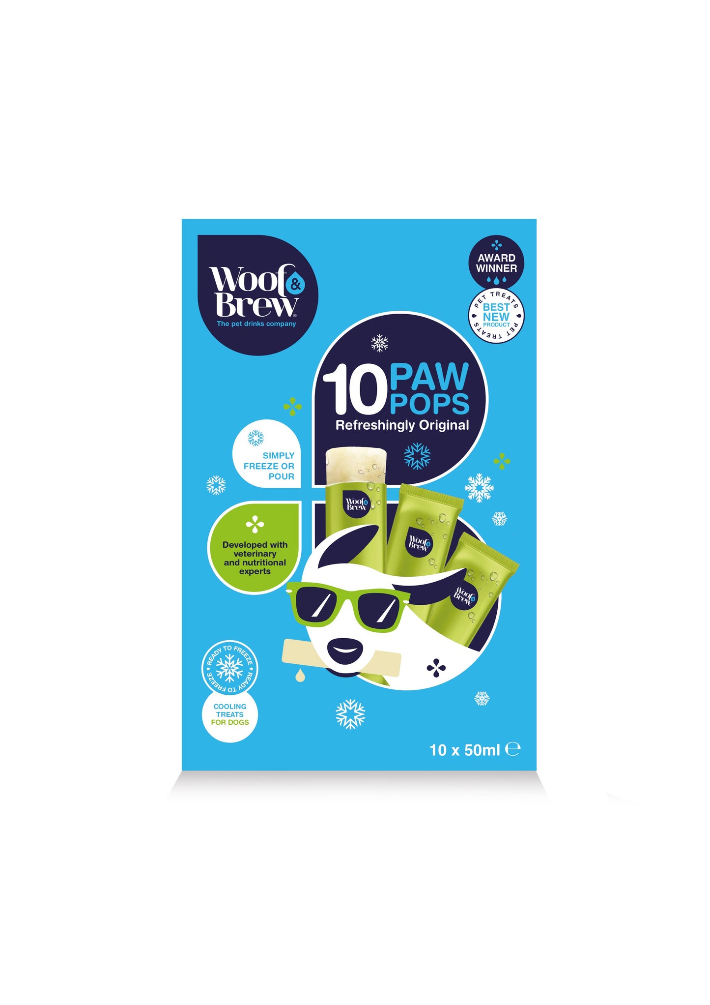 Woof&Brew Paw Pops for Dogs - Freeze Pops for Dogs