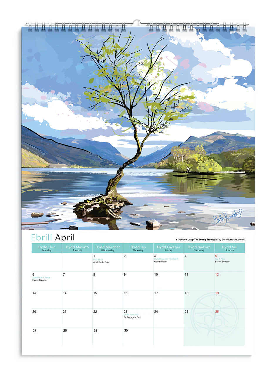 Beth Horrocks 2026 North Wales Calendar