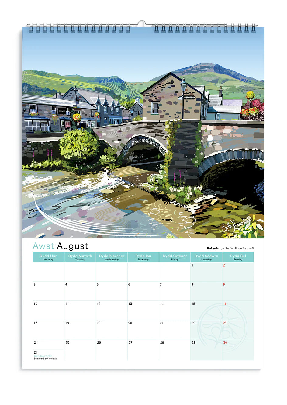 Beth Horrocks 2026 North Wales Calendar