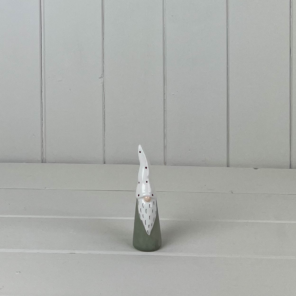 Light Green/White Ceramic Gonk Decoration