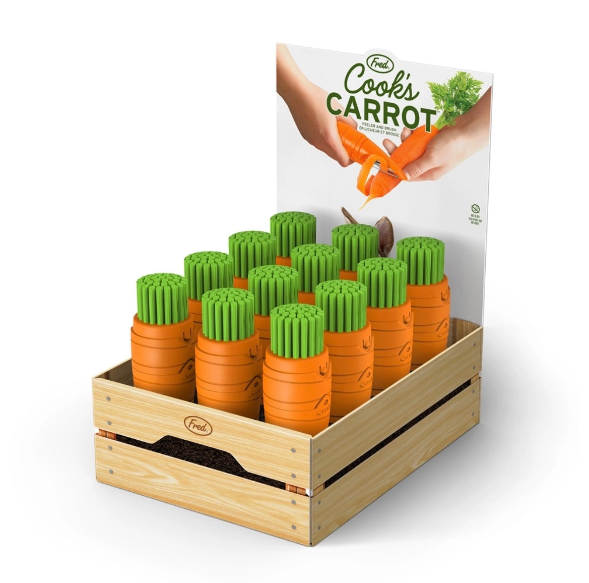 Cooks Carrot - Peeler + Scrubber