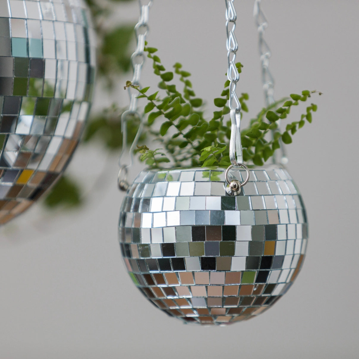 Disco Ball Hanging Planter - 4 Inches