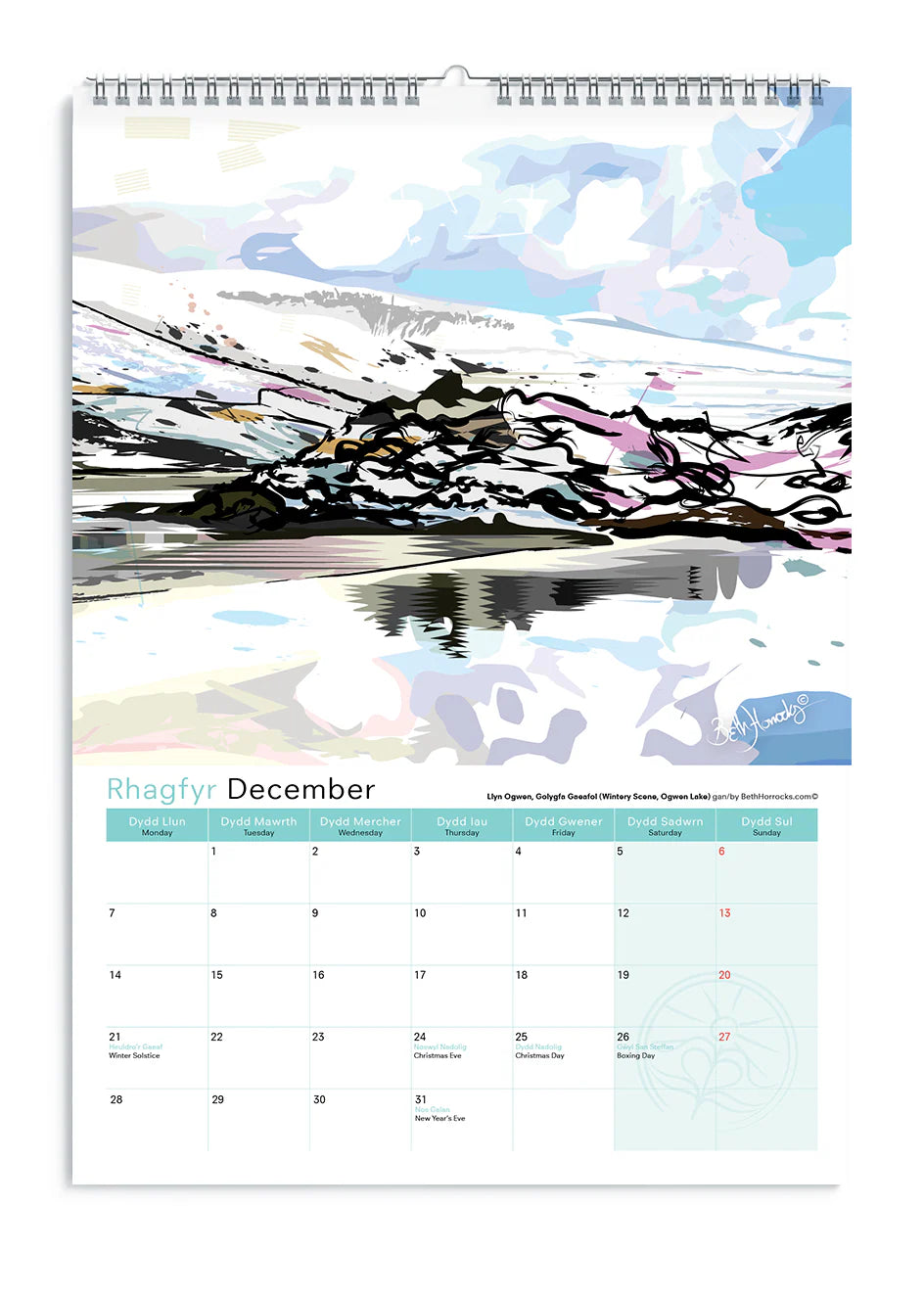 Beth Horrocks 2026 North Wales Calendar