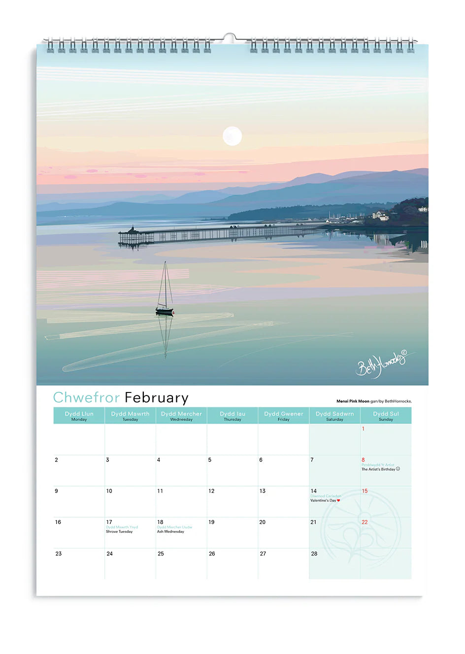 Beth Horrocks 2026 North Wales Calendar