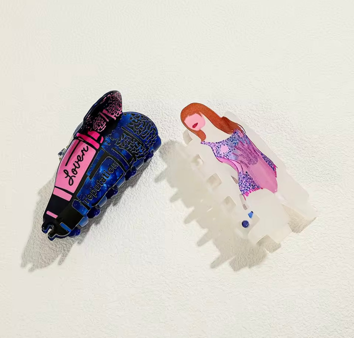 Taylor Inspired Acrylic Hair Grips