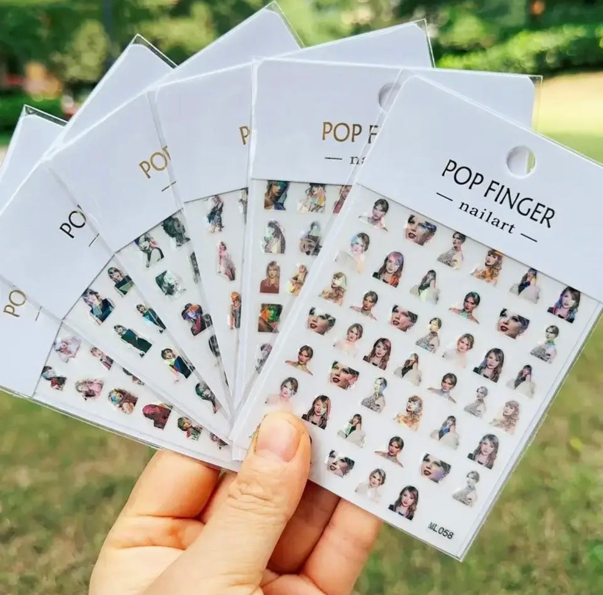 Taylor Swift Cartoon Nail Art Stickers