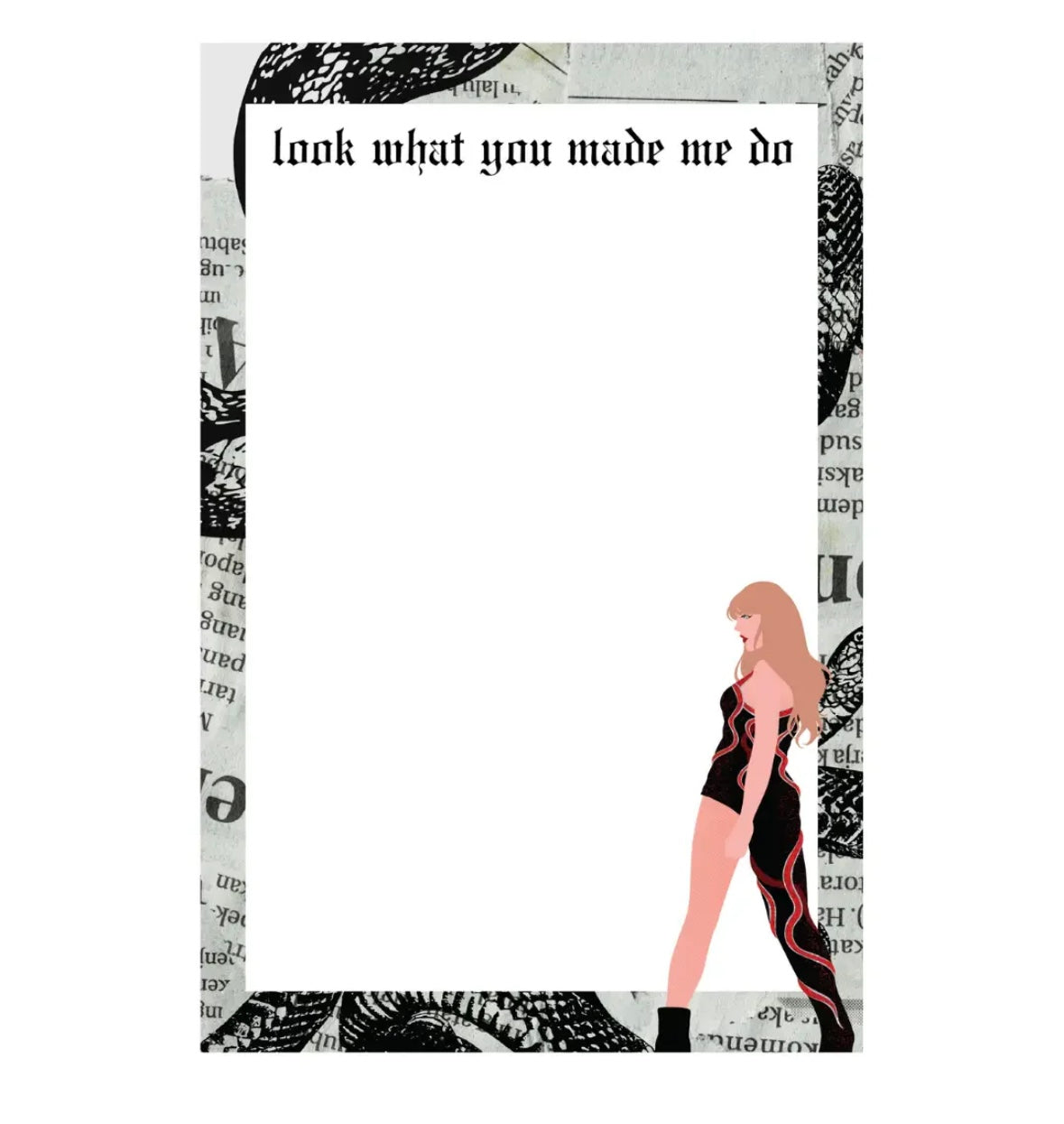 Look What You Made Me Do Notepad