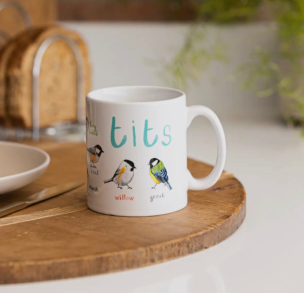 Tits Ceramic Bird Pun Mug