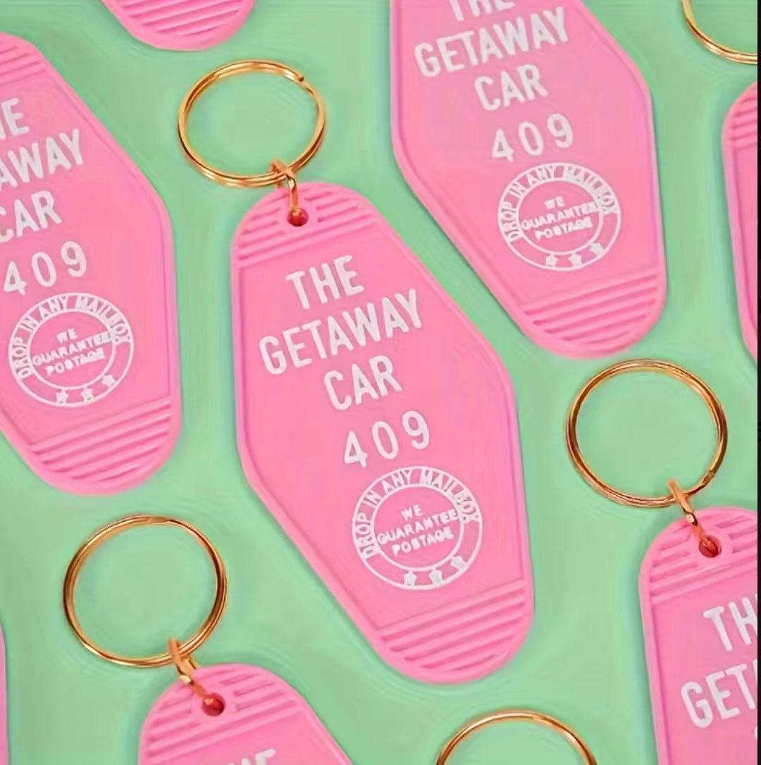 Taylor Swift Getaway Car Motel Keychain