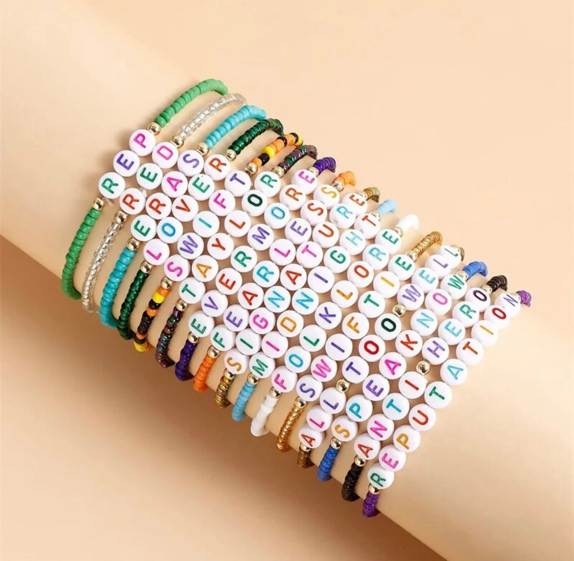 Full Set of Beaded TS Inspired Wish Strings/Friendship Bracelet