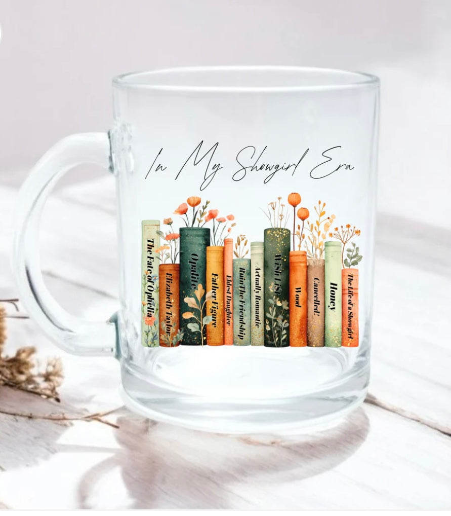 Showgirl Album Song Bookshelf 11oz Glass Mug