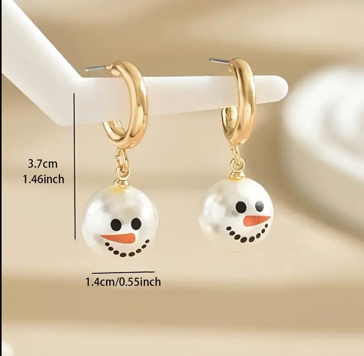 Super Cute 🥰 Snowman Earrings