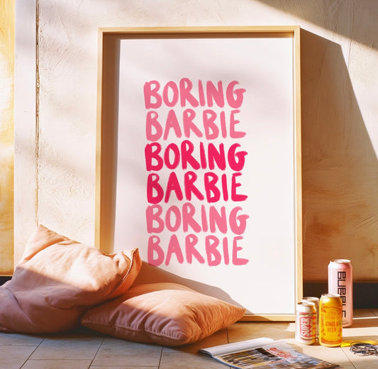 Boring Barbie A3 Print