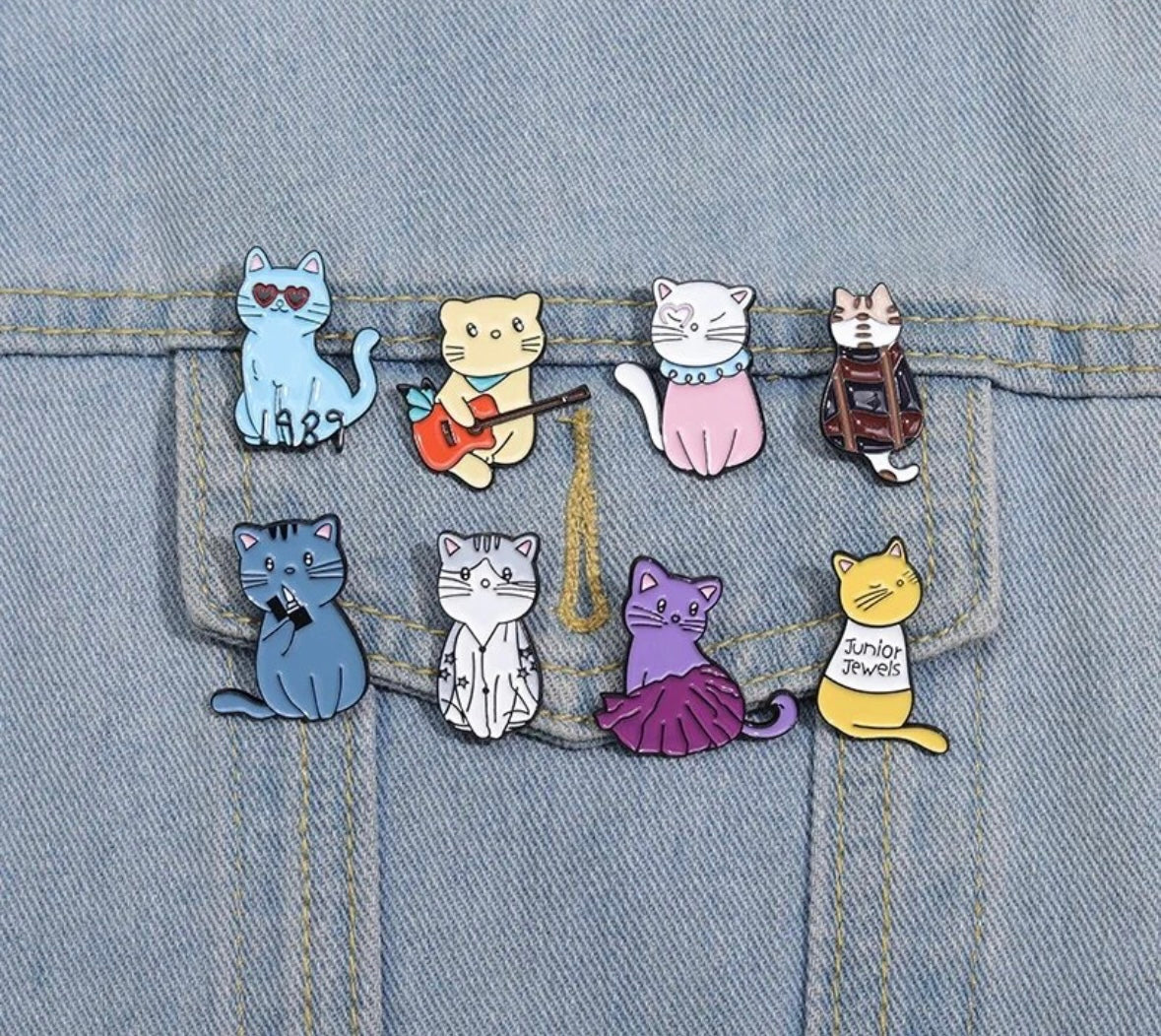 Taylor Inspired Cats Enamel Pin