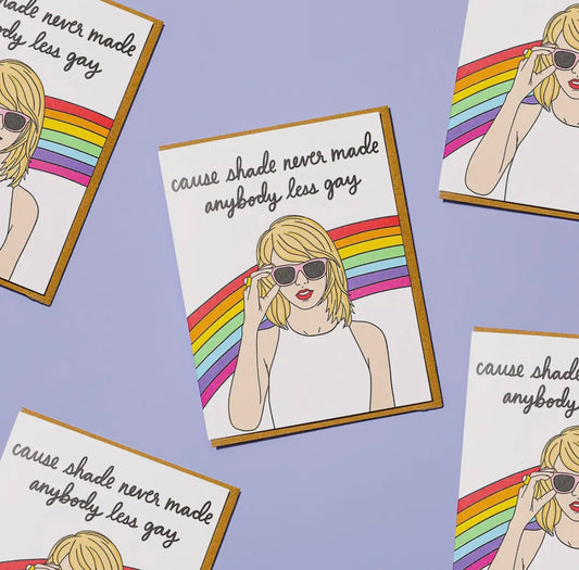 Taylor Swift Shade Greetings Card