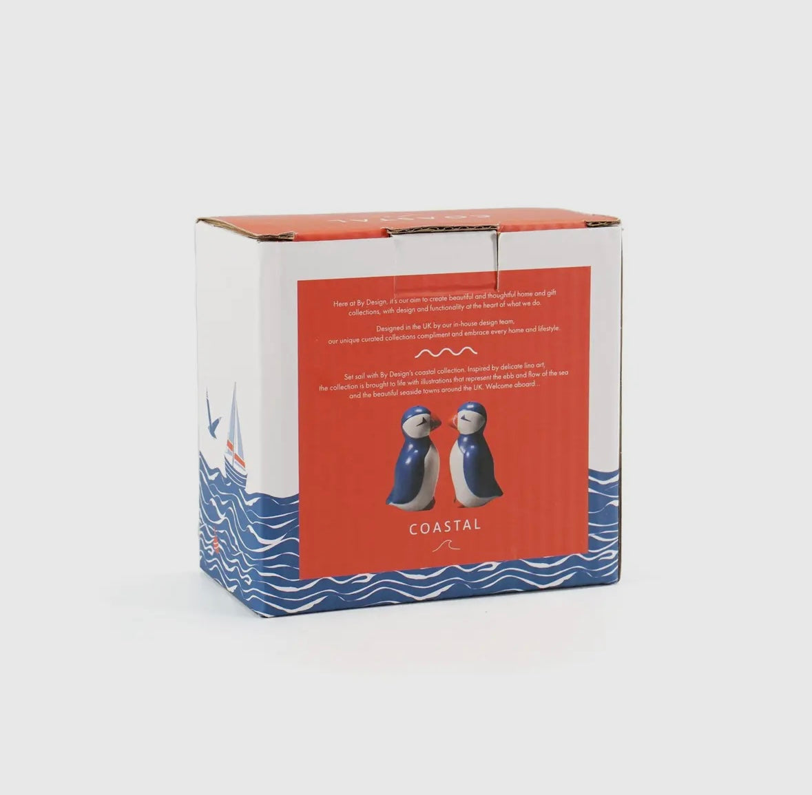 Ceramic Salt & Pepper Shakers - Coastal Puffins