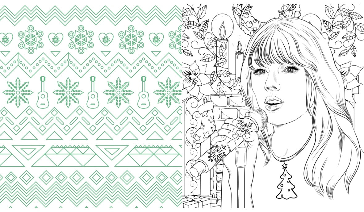 Unofficial Taylor Swift Christmas Colouring Book