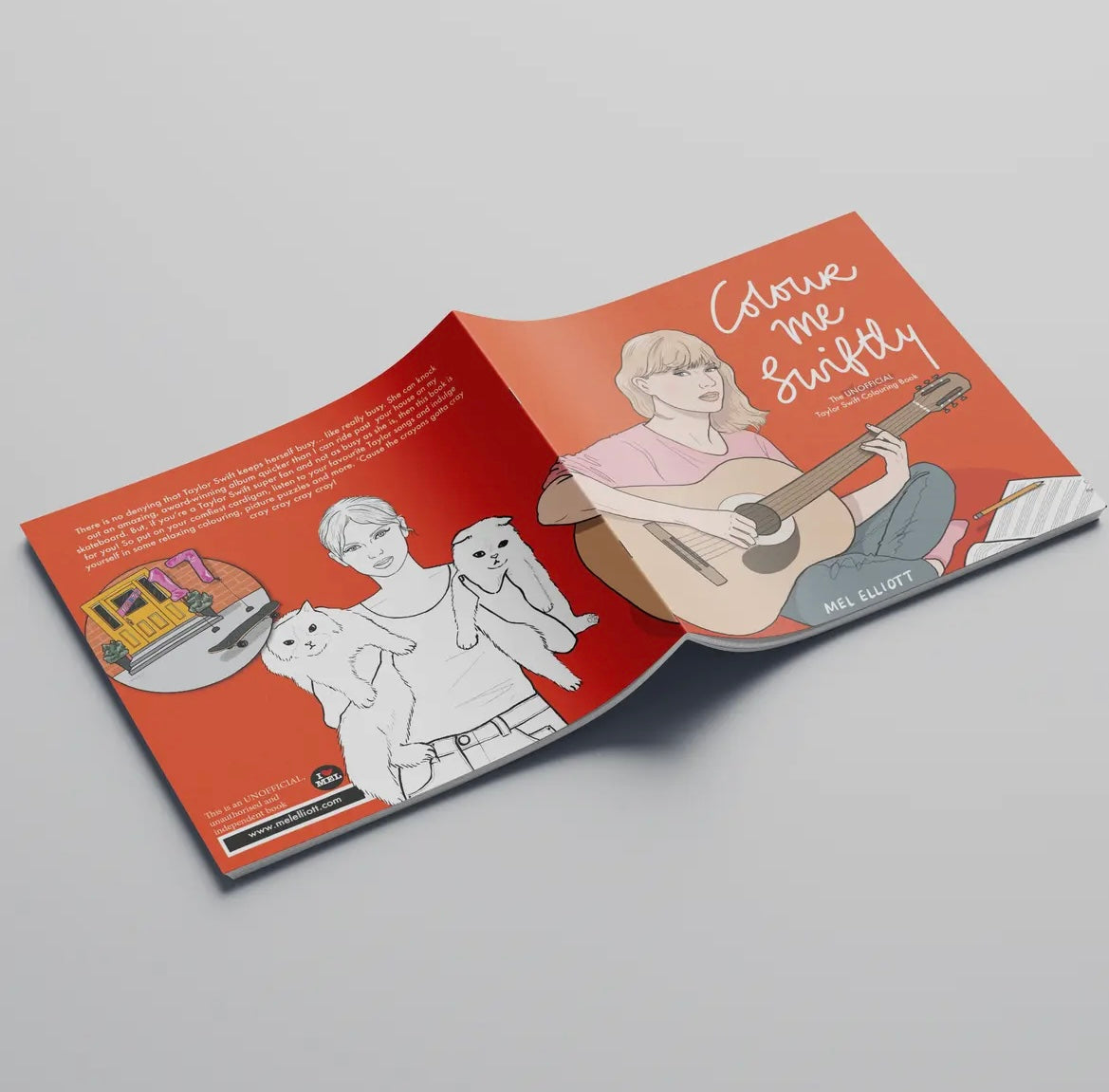 Colour Me Swiftly - Taylor Swift Colouring in Book