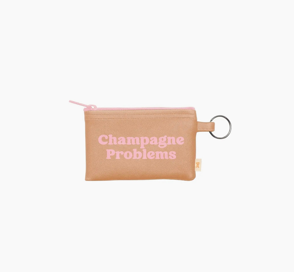Champagne Problems Key Ring Purse