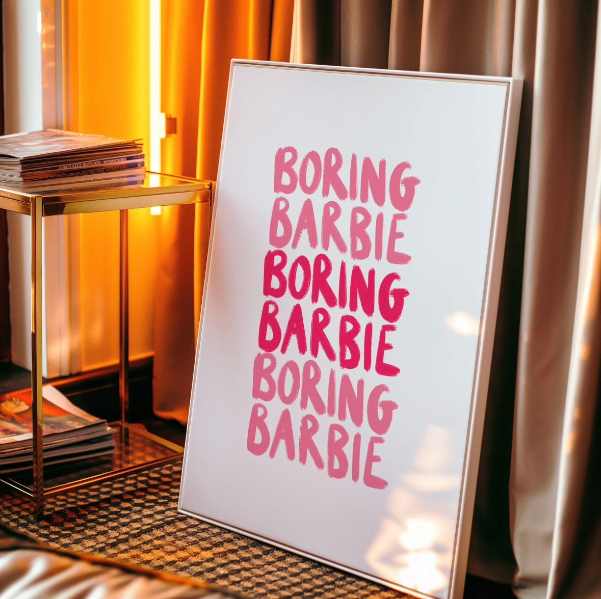 Boring Barbie A3 Print