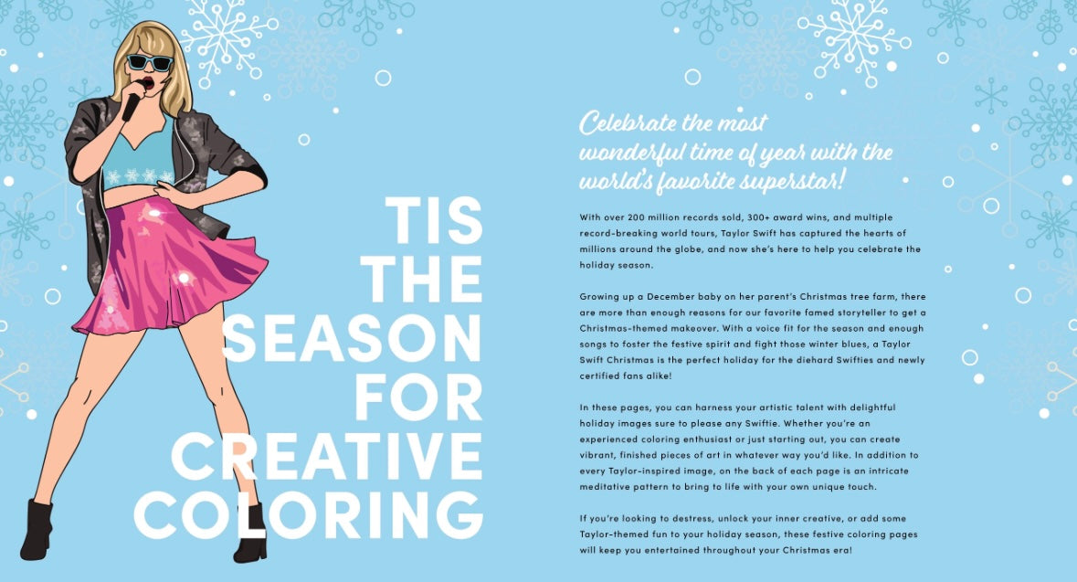 Unofficial Taylor Swift Christmas Colouring Book