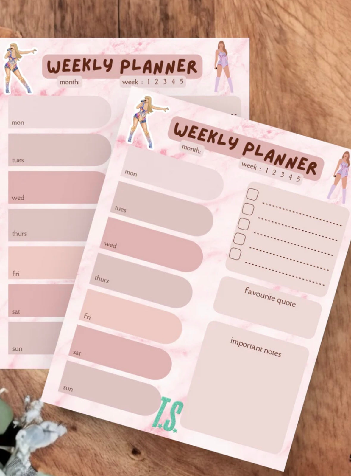 Swiftie A4 Weekly Planner Tearaway