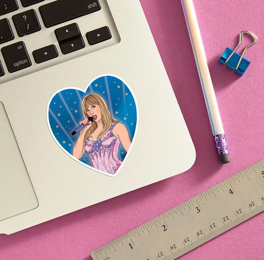 Taylor Greatest Era Heart Die Cut Sticker