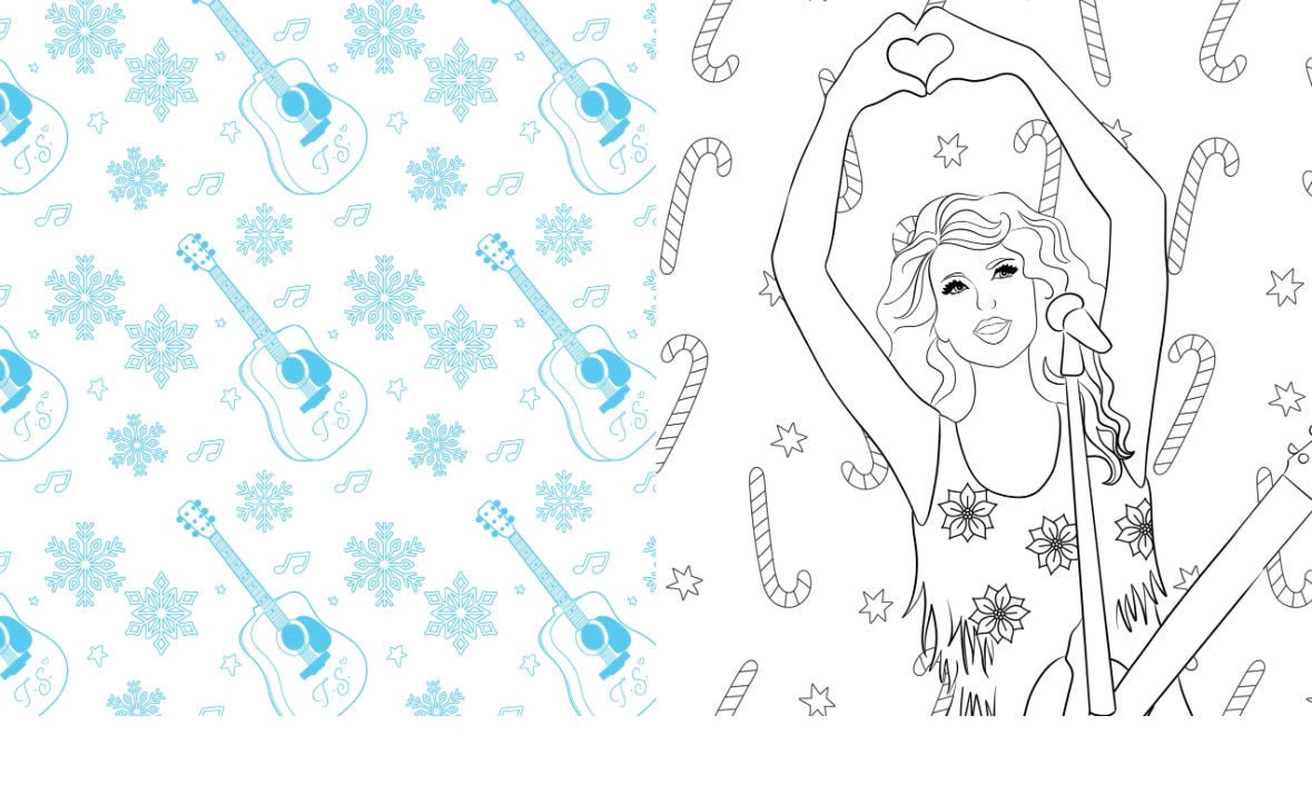 Unofficial Taylor Swift Christmas Colouring Book