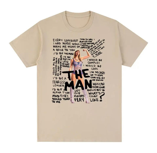 The Man T Shirt In Sand - Unisex