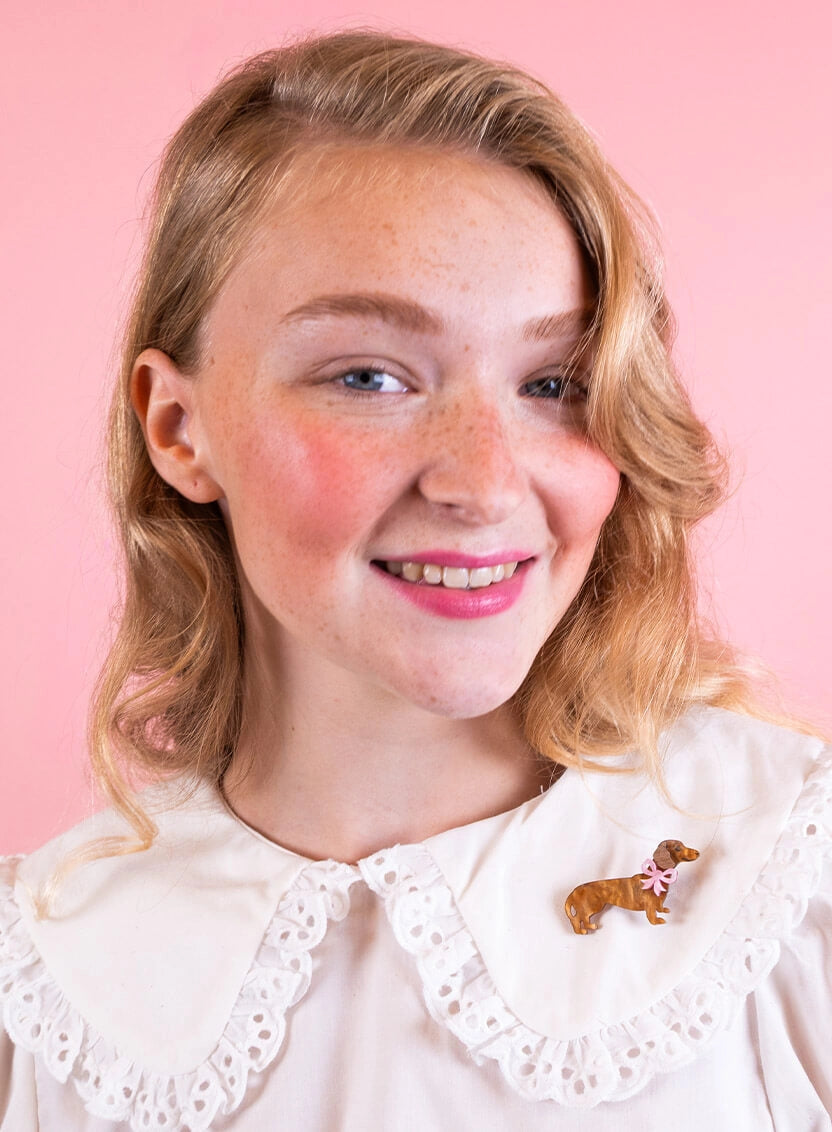 Tatty Devine - Sausage Dog Brooch