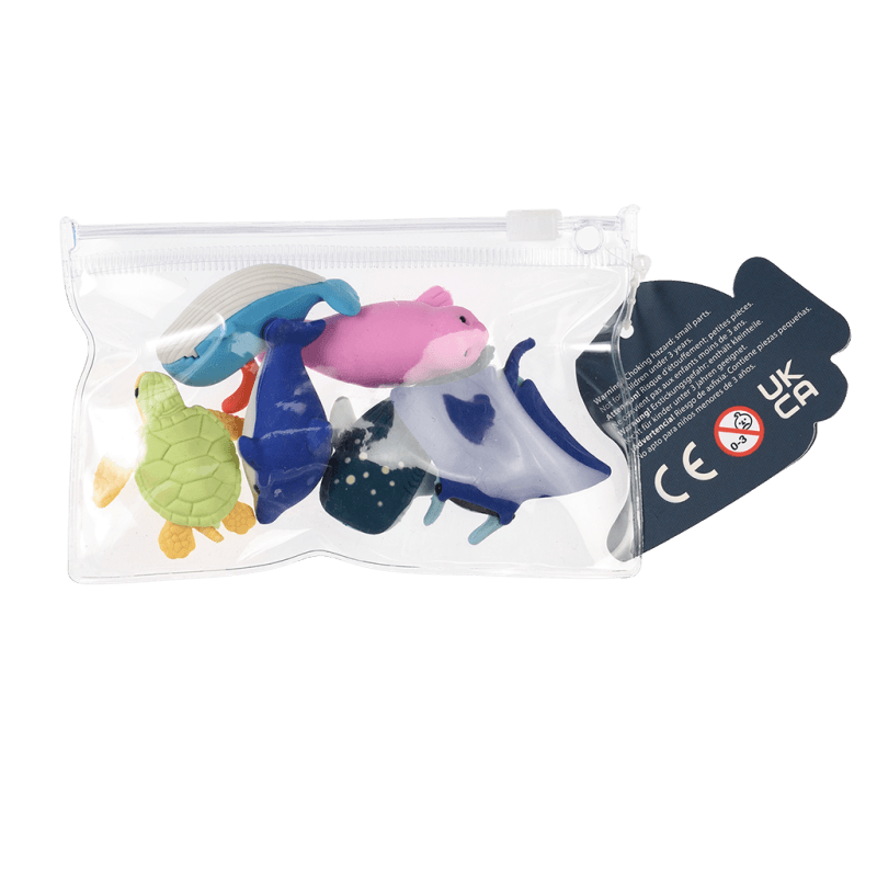 Ocean Animal Erasers (Set of 6)