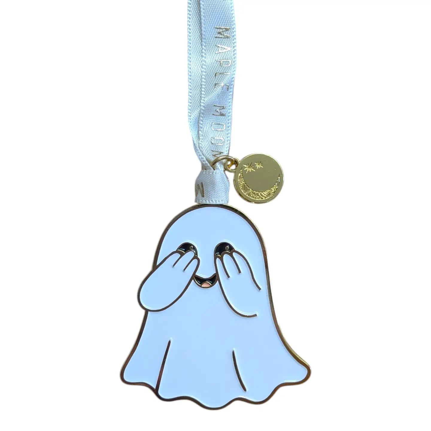 Peek-A-Boo Enamel Ghost