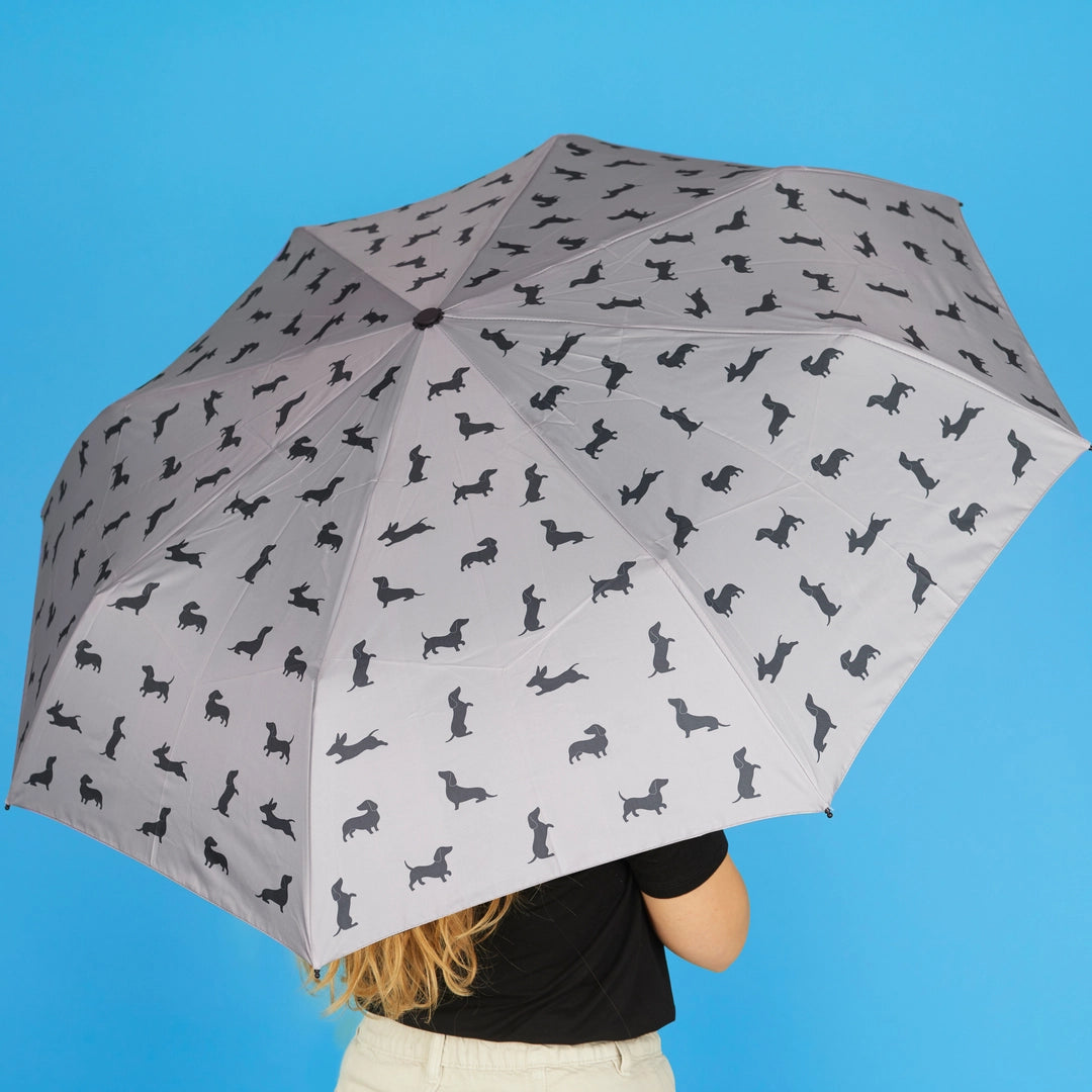 Balvi Grey Dachshund Umbrella
